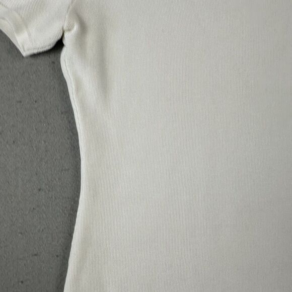 Worldly Things‎ Styltricot Knit Top Women’s 6 White Short Sleeve Scoop Neck - Picture 9 of 16